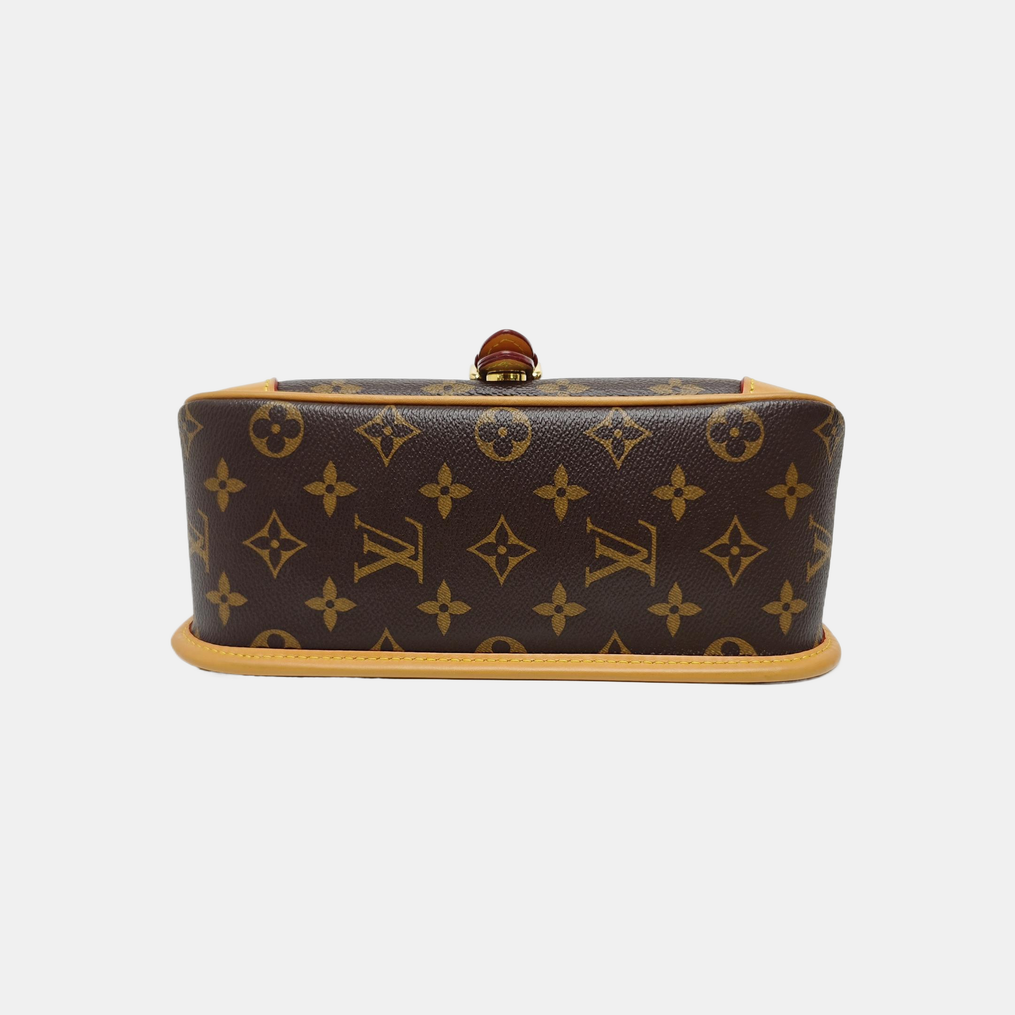 DIANE Monogram Coated Canvas Brown