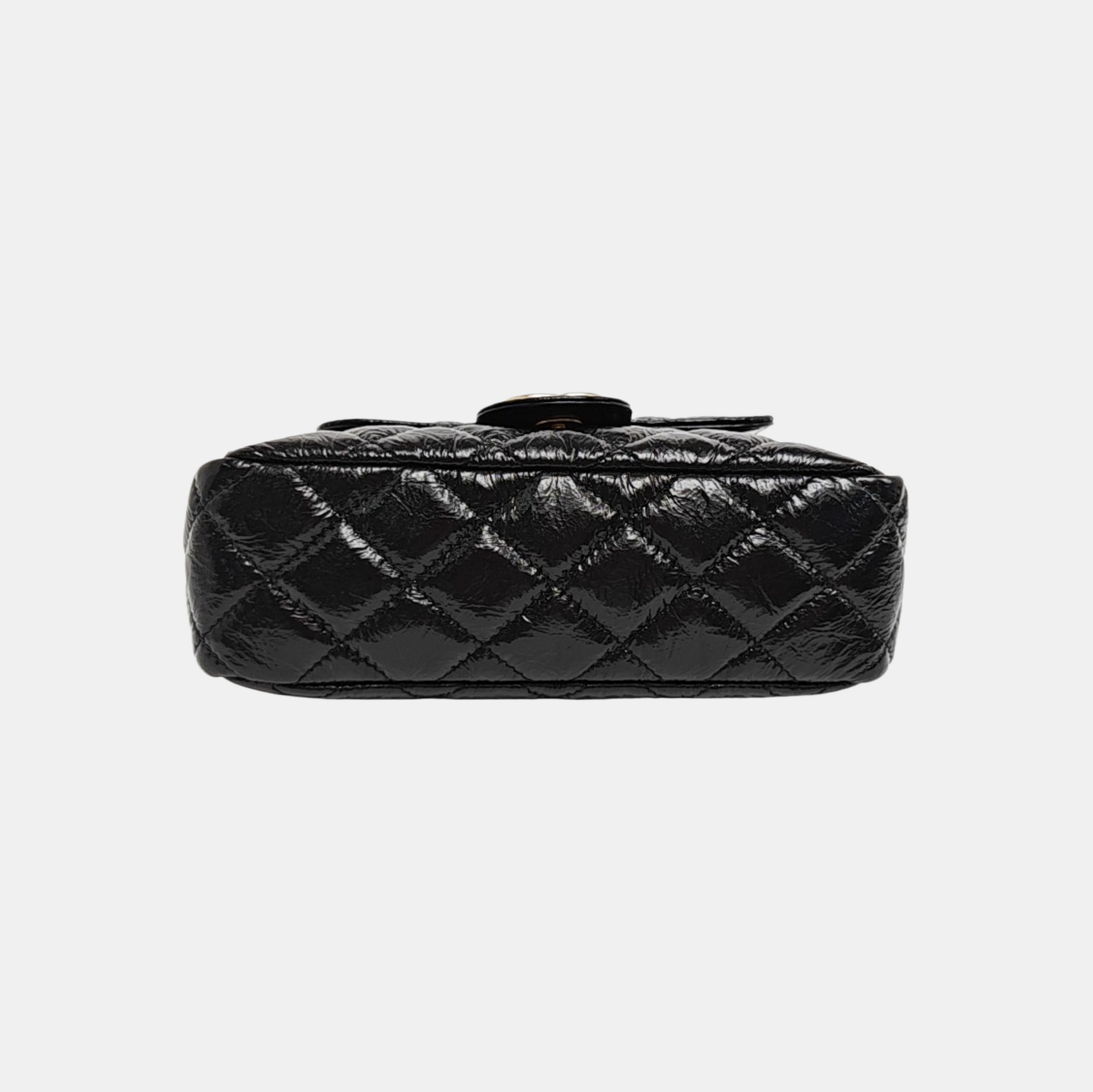 23C HOBO Small Quilted Calfskin Black