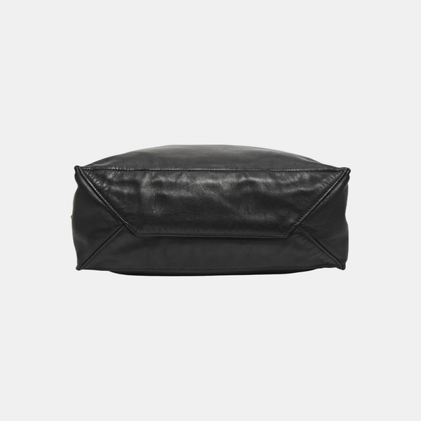 Calfskin Top Handle Bag Black