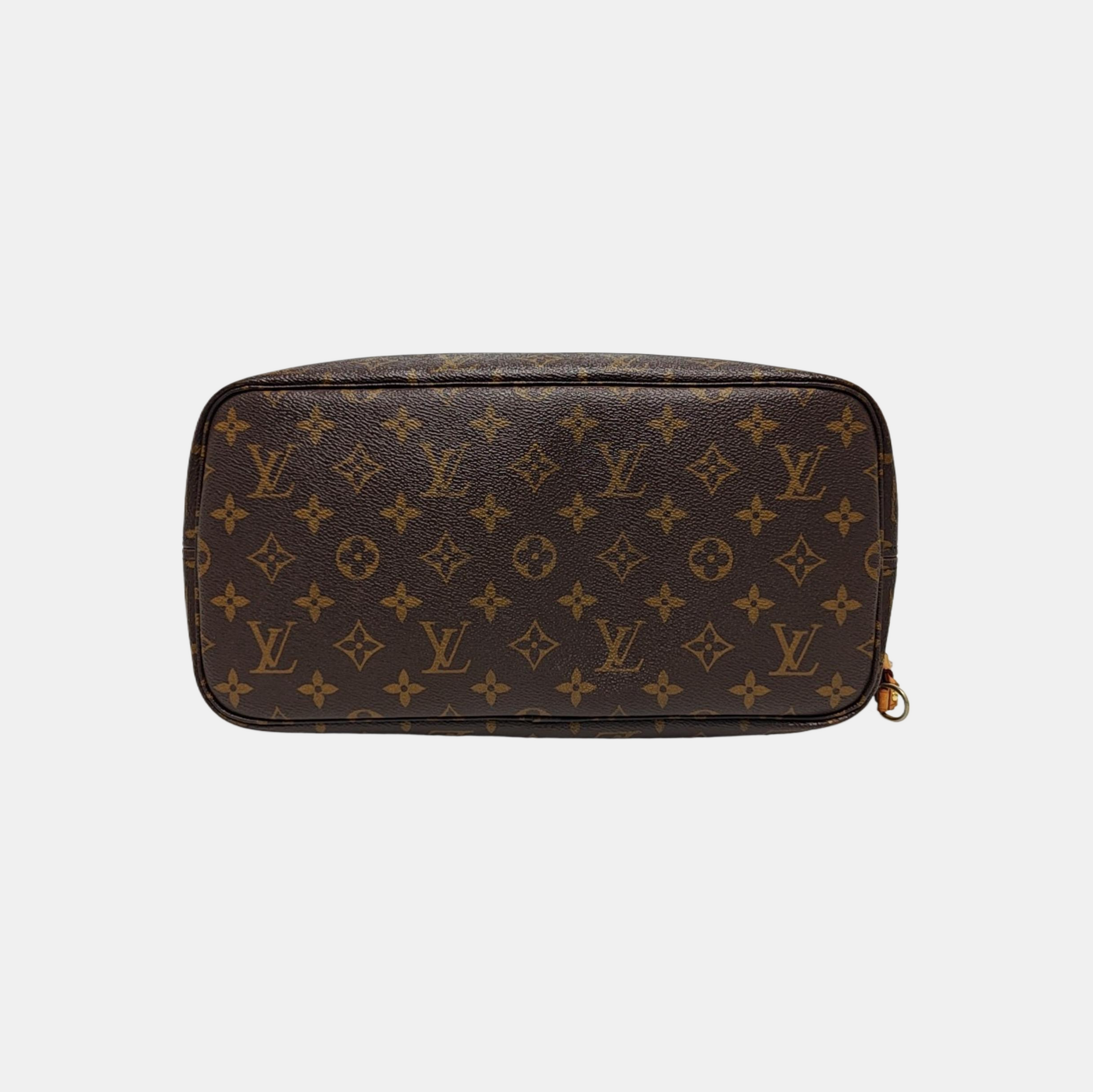 NEVERFULL Monogram Coated Canvas Brown
