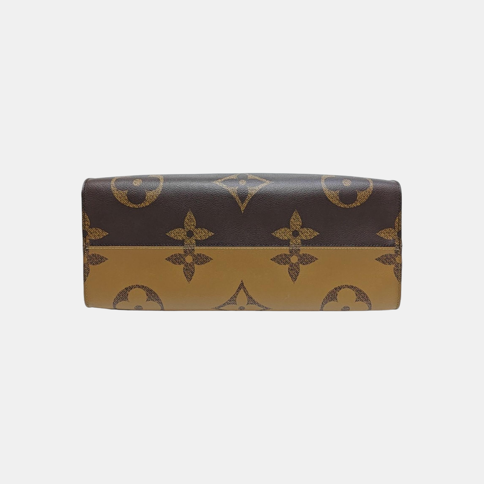 ONTHEGO GM Monogram Coated Canvas Brown