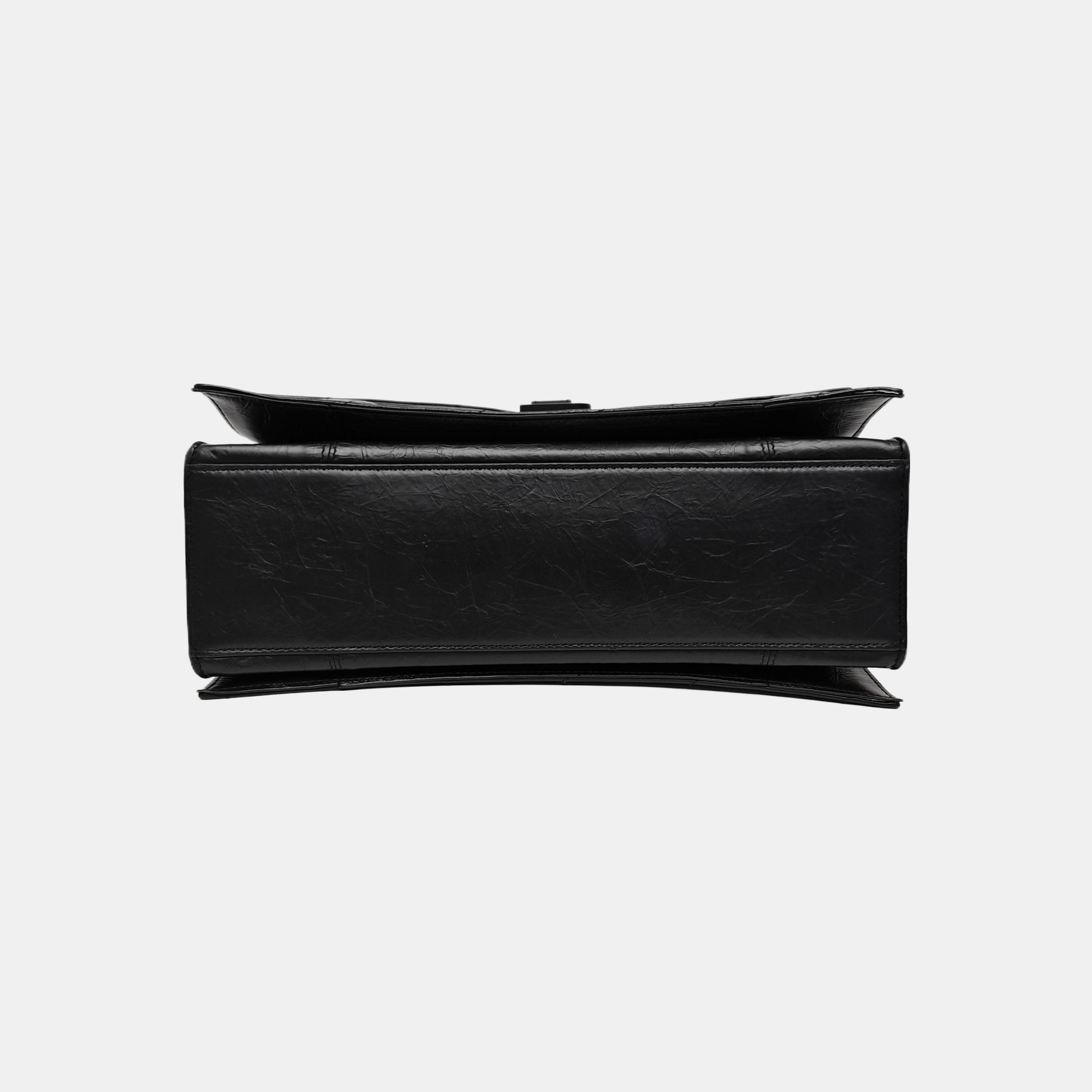Crush Medium Quilted Calfskin Black