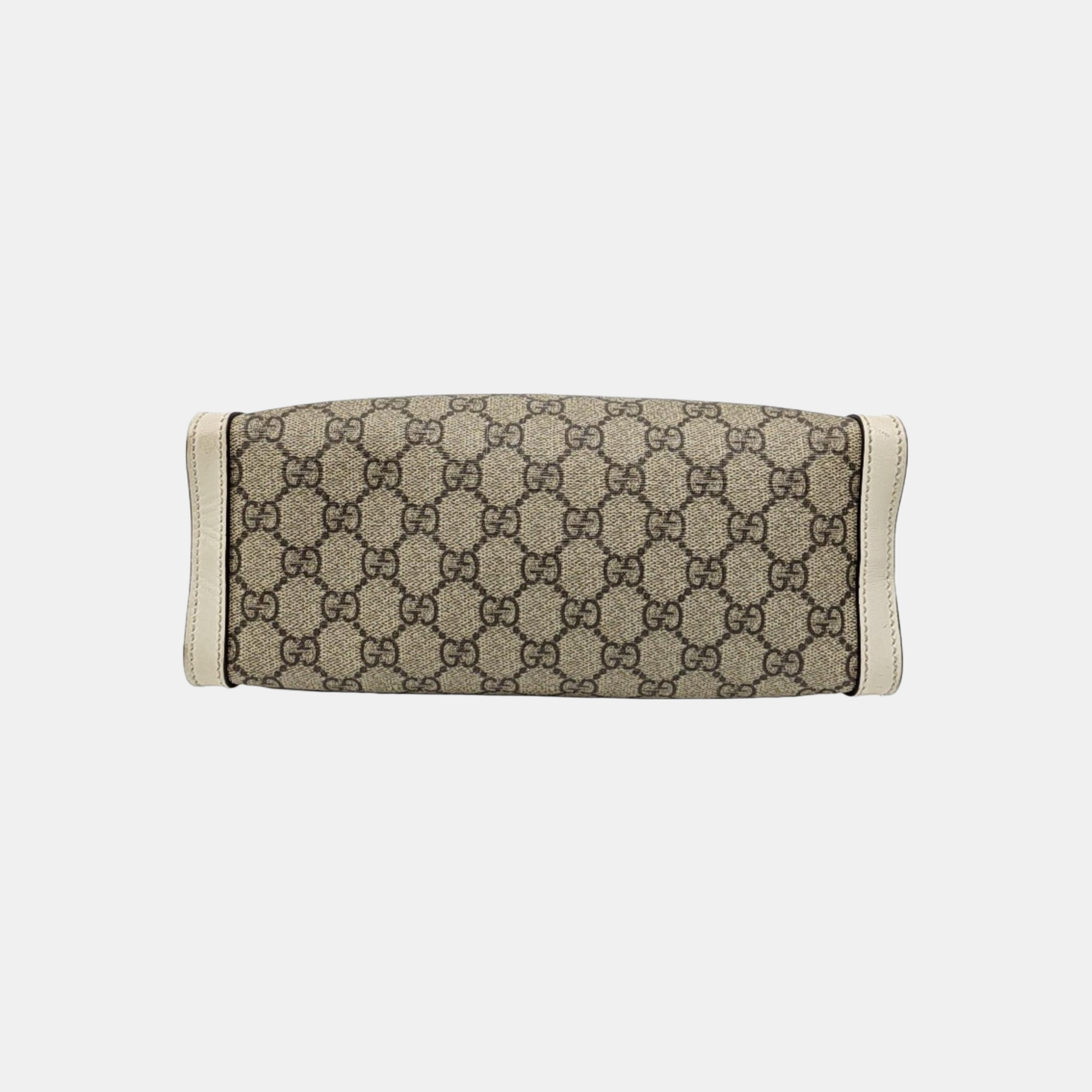 Padlock Small Monogram Coated Canvas Beige