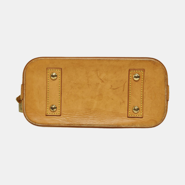 ALMA BB Monogram Coated Canvas Brown
