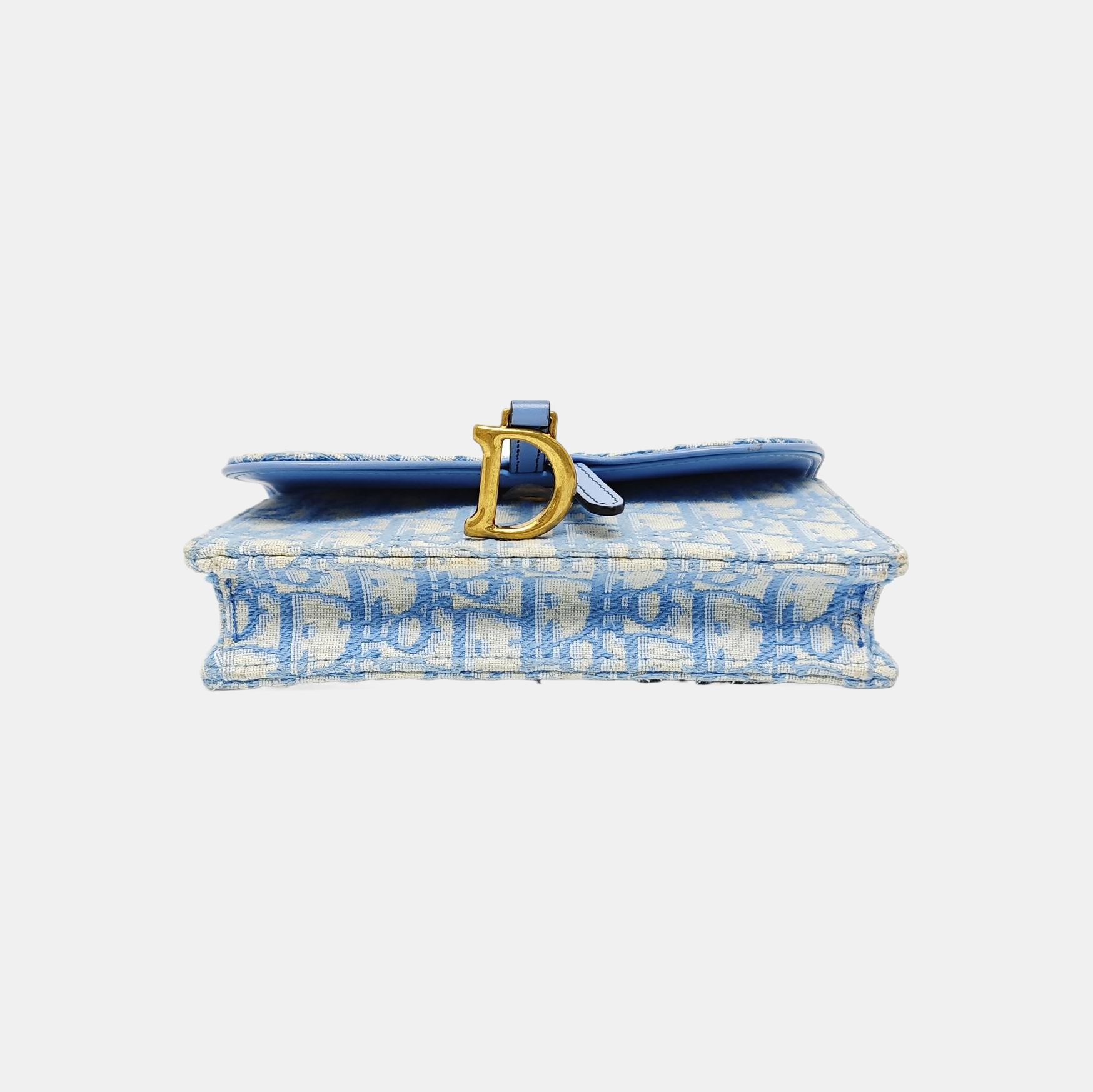 Saddle Mini Oblique Canvas Blue
