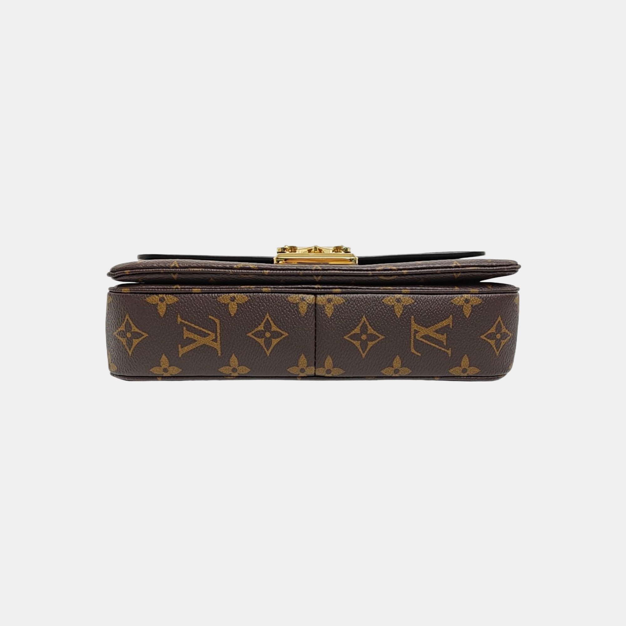 MARCEAU Monogram Coated Canvas Brown