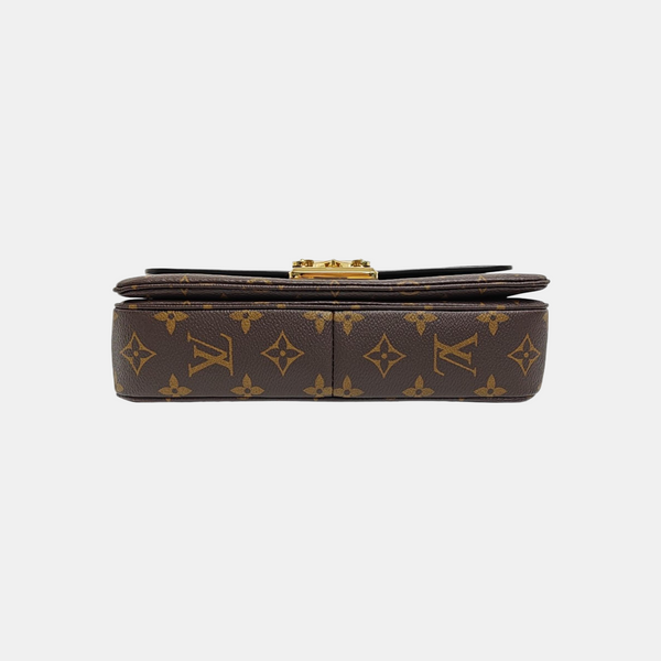 MARCEAU Monogram Coated Canvas Brown