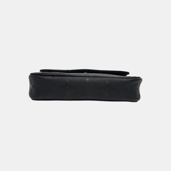 IVY Monogram Calfskin Black
