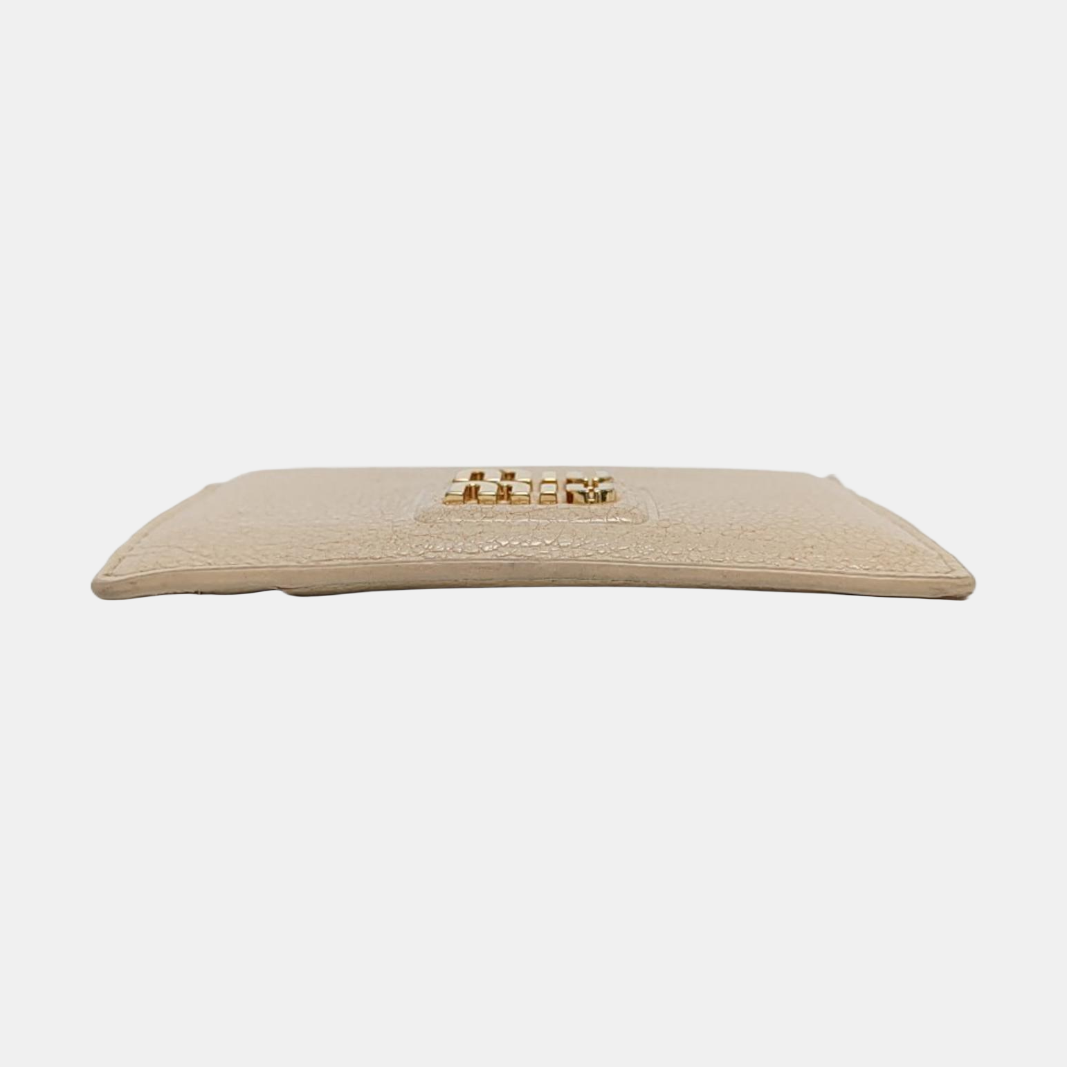 Madras Leather Beige Card Holder