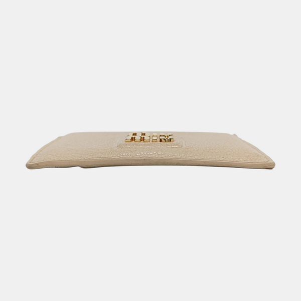 Madras Leather Beige Card Holder
