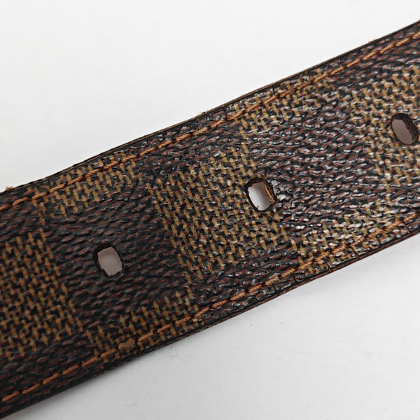 Coated Canvas Belt Brown