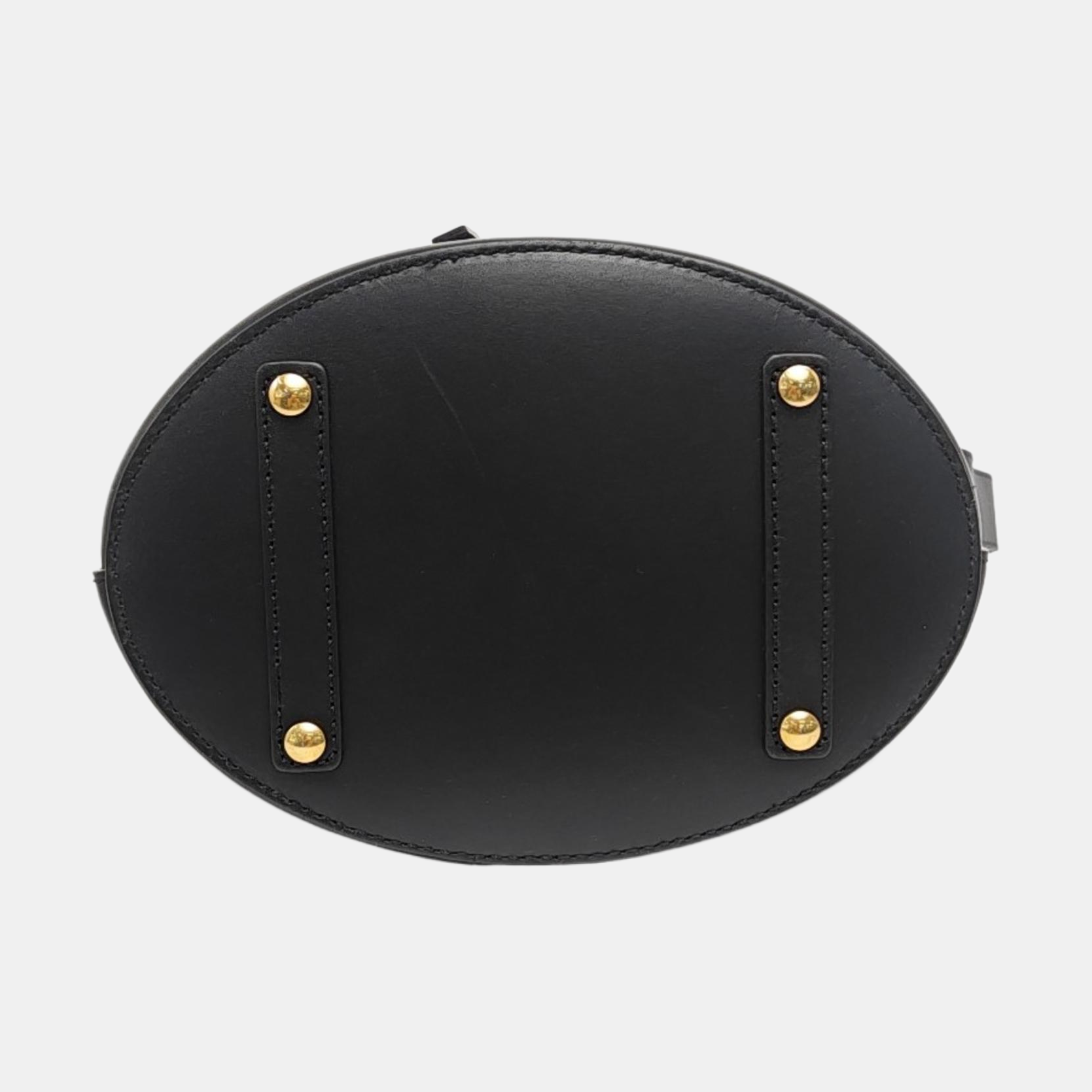 The Bucket Calfskin Black