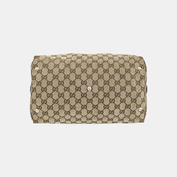 Monogram Canvas Top Handle Bag Beige