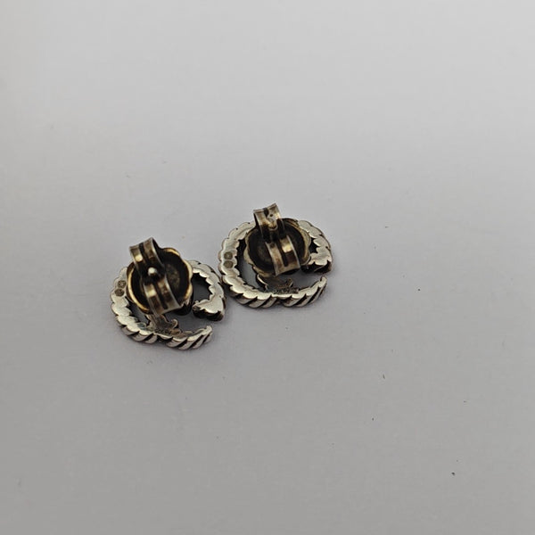 GG Running 925 Sterling Silver Stud Earrings