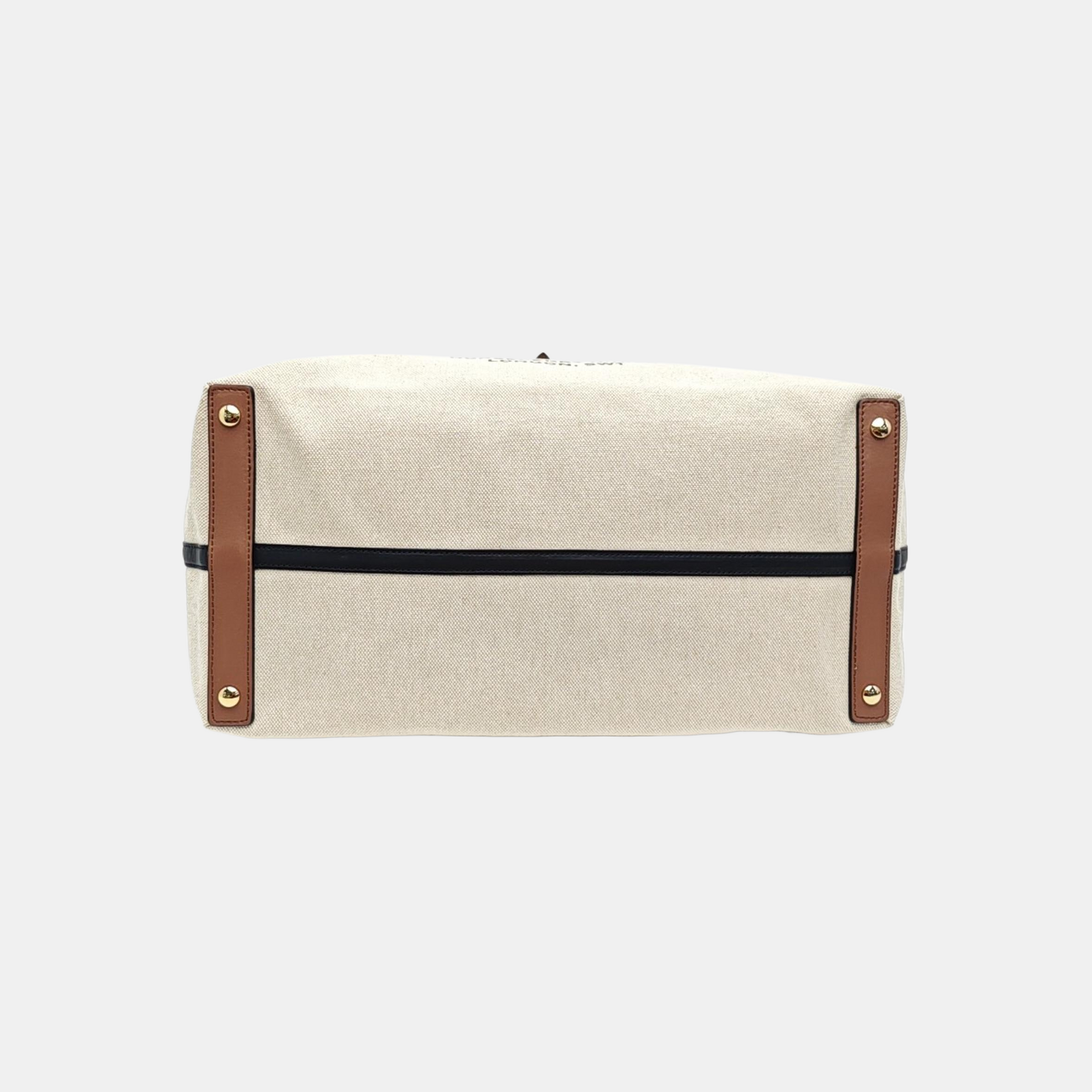 The Belt Large Canvas Beige
