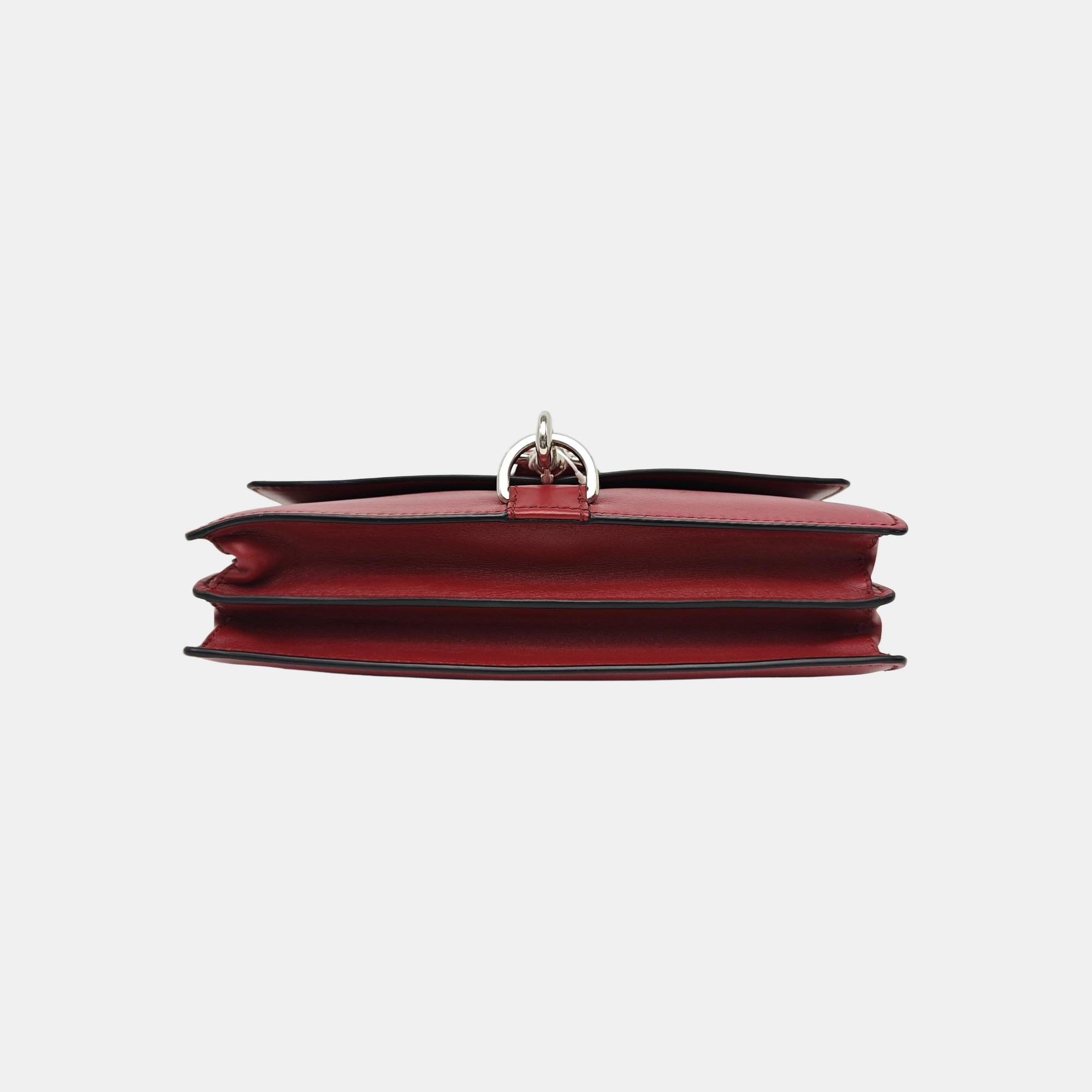 Calfskin Clutch Red