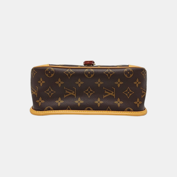 DIANE Monogram Coated Canvas Brown