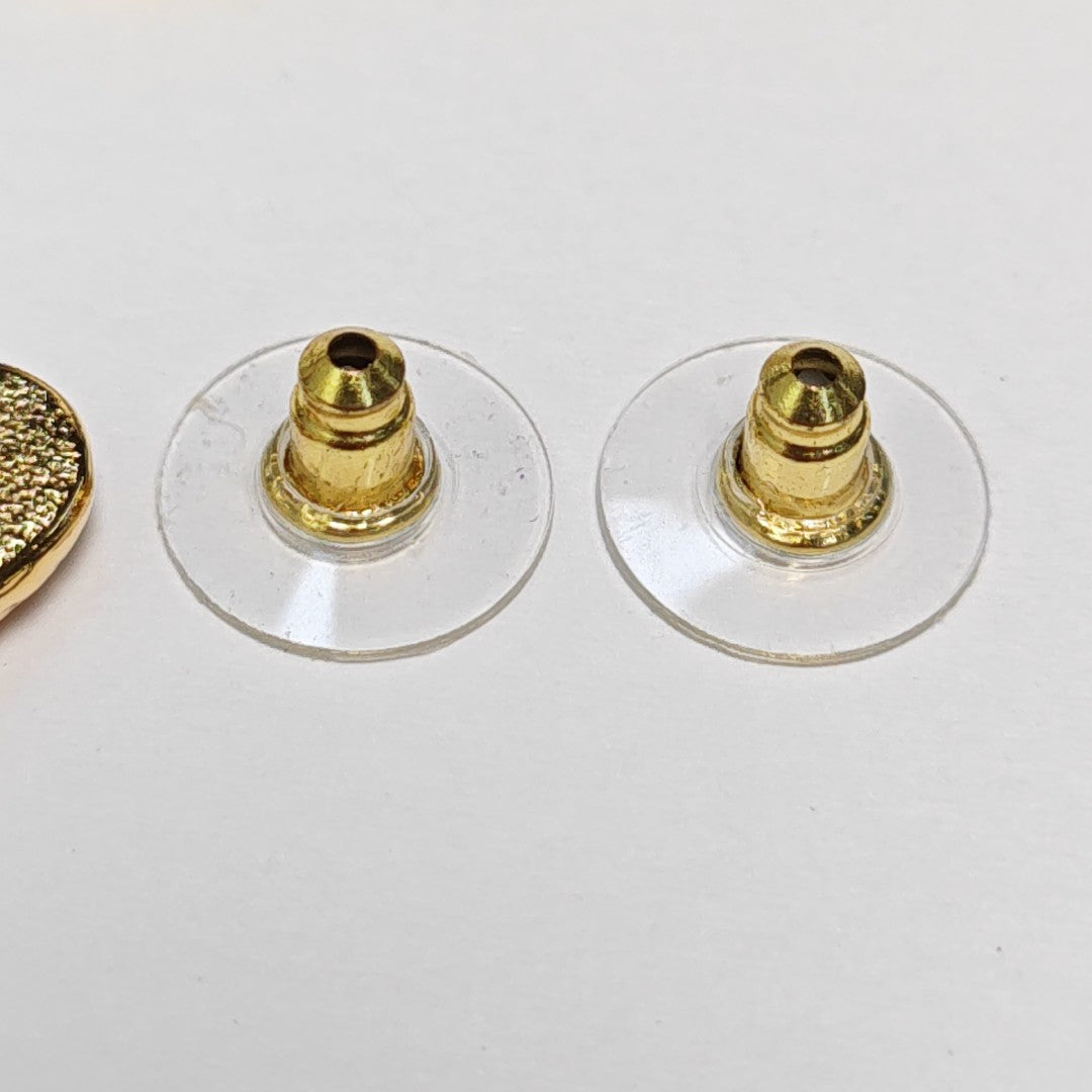 Metal Gold Stud Earrings