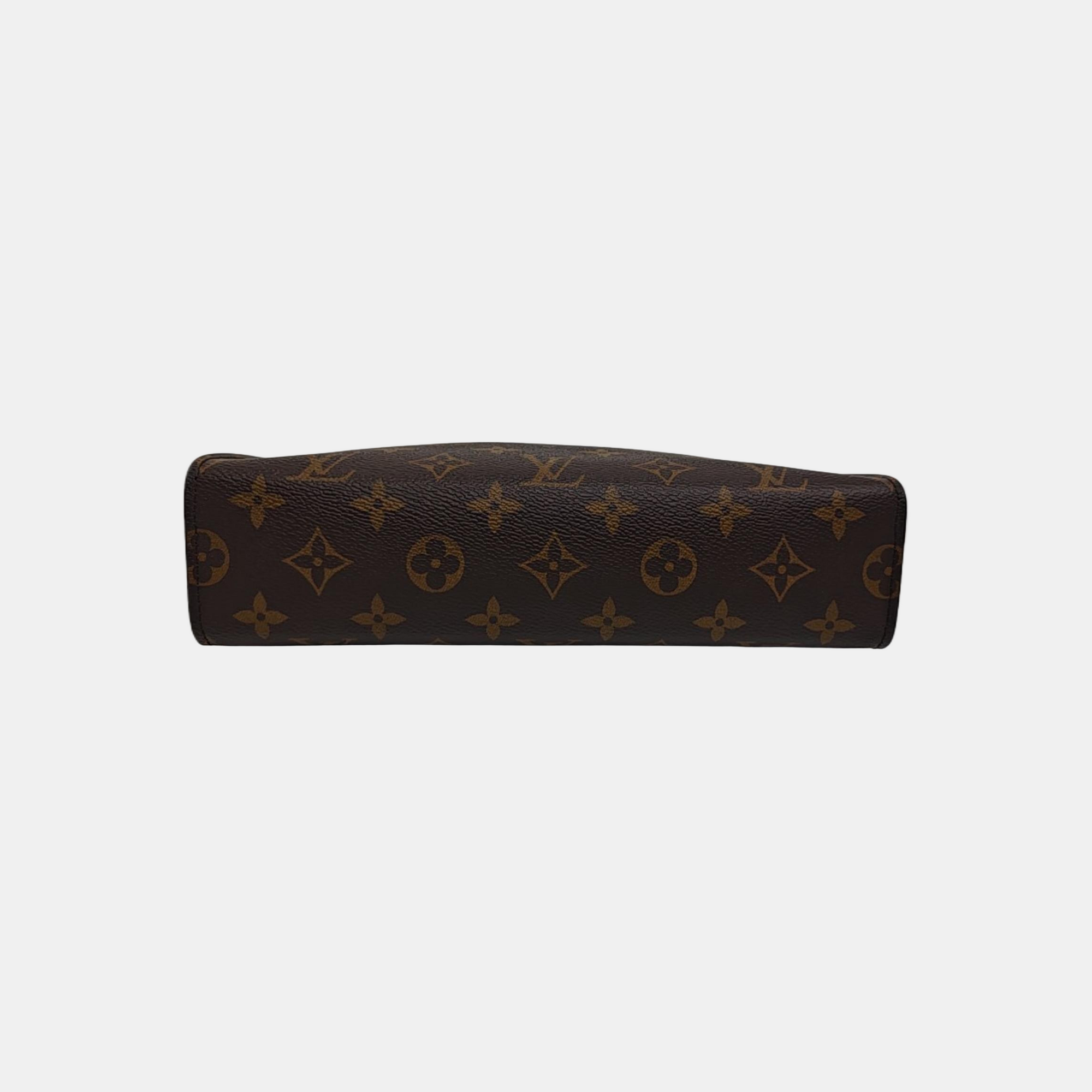 TOILET POCKET 26 Monogram Coated Canvas Brown
