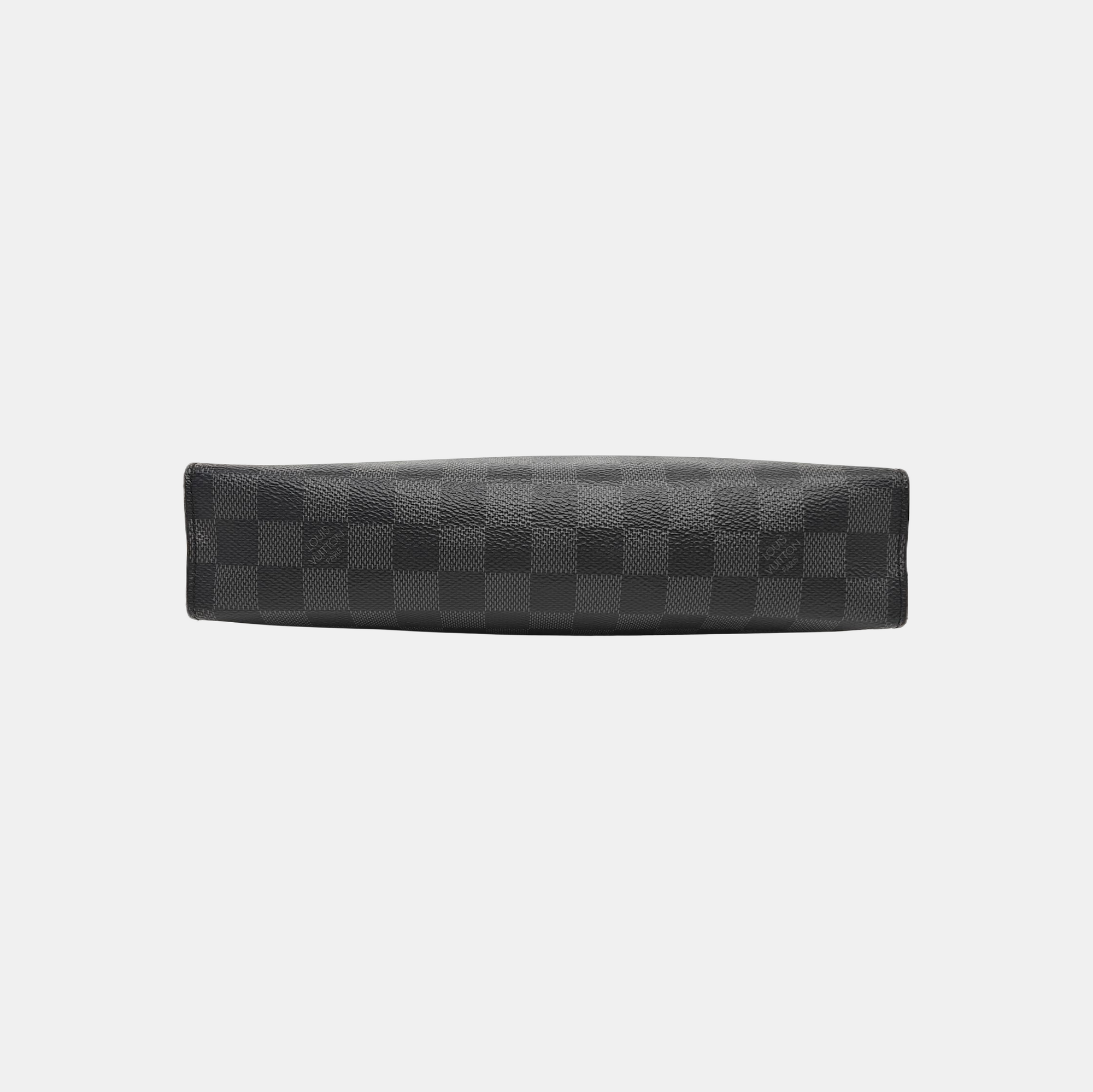 Pochette Voyag MM Damier Graphite Coated Canvas Gray