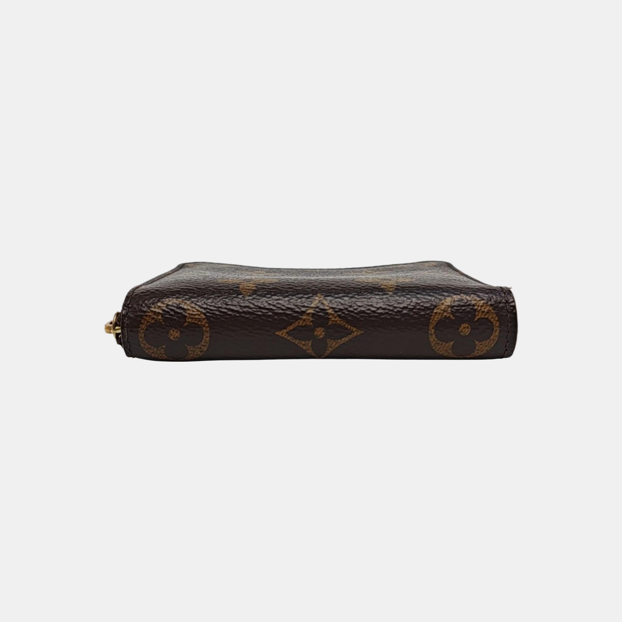 ZIPPY Monogram Coated Canvas Brown Wallet