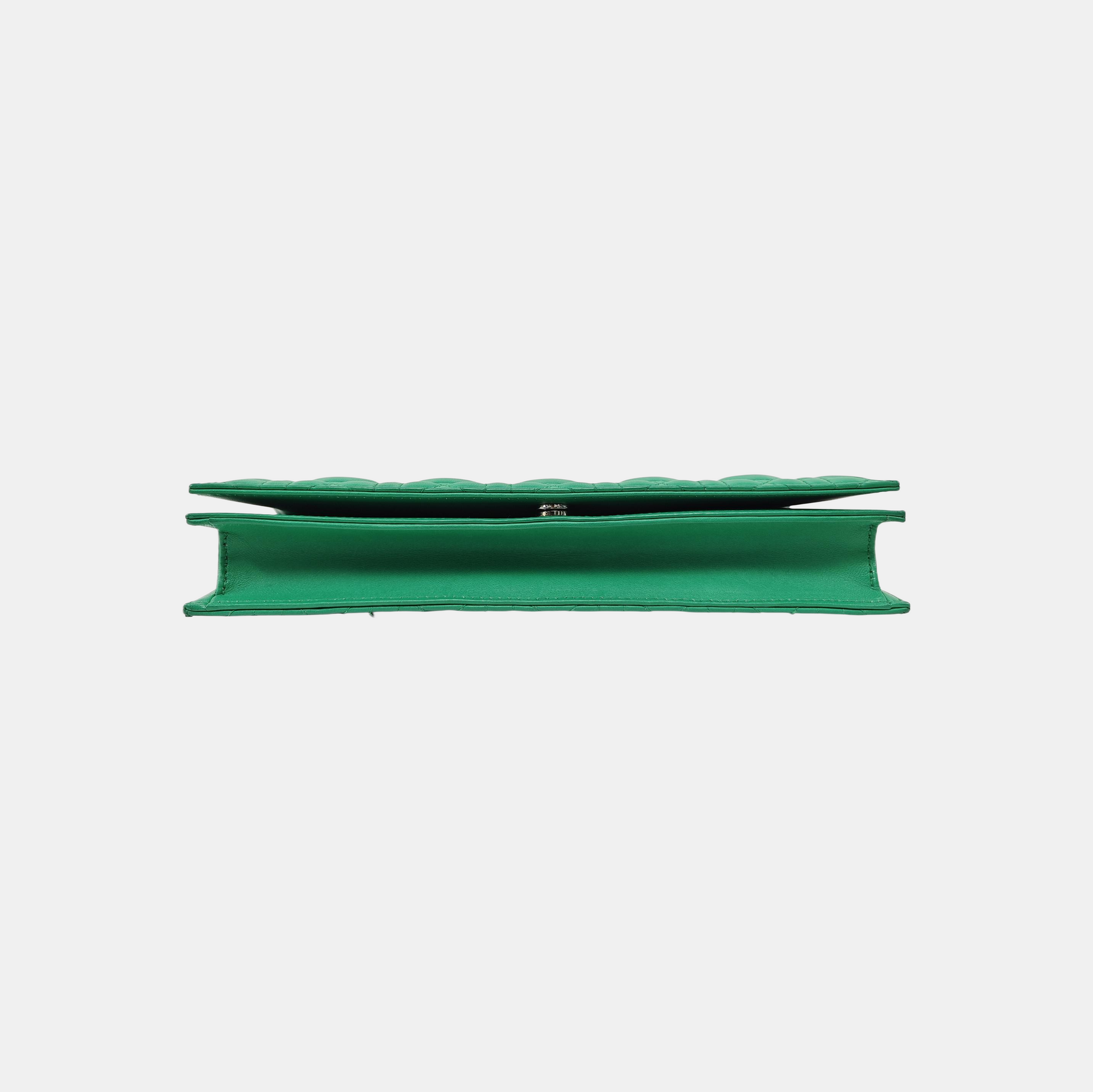 Lady Dior Medium Quilted Lambskin Green