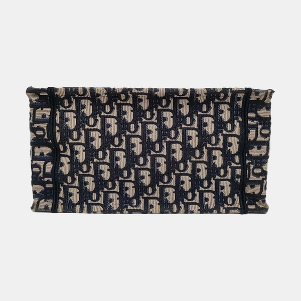 Book Tote Small Oblique Canvas Blue