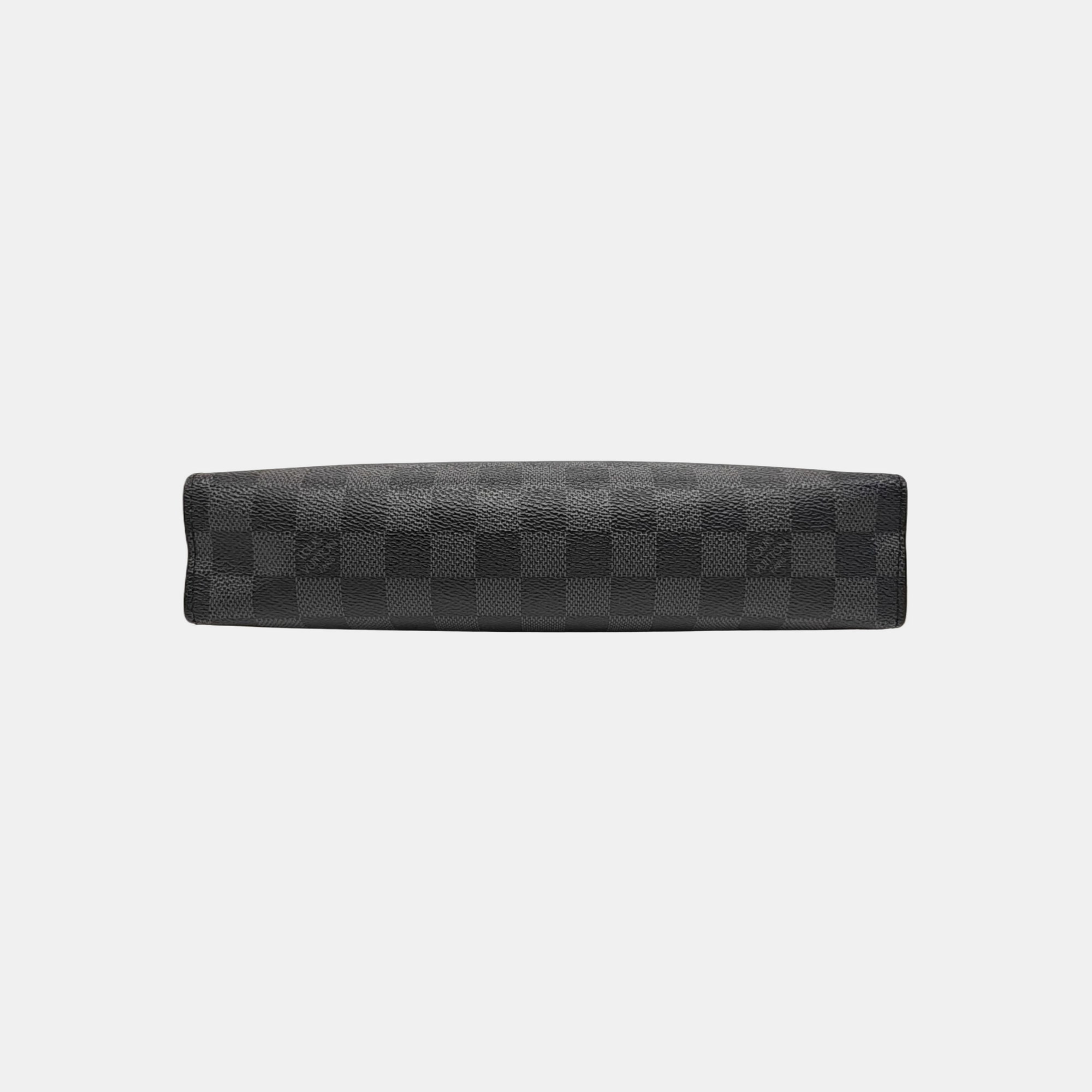 Pochette Voyag MM Damier Graphite Coated Canvas Gray