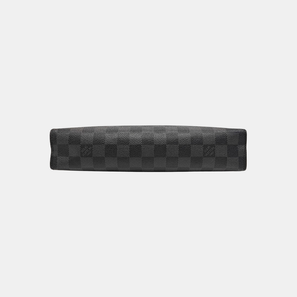 Pochette Voyag MM Damier Graphite Coated Canvas Gray