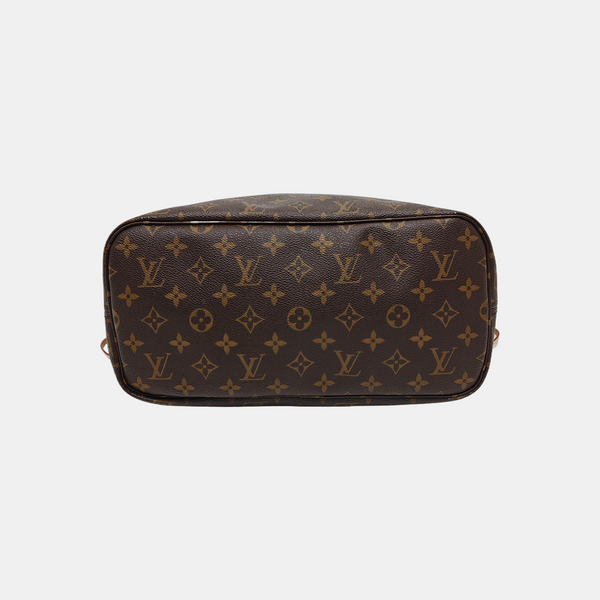 NEVERFULL MM Monogram Coated Canvas Brown