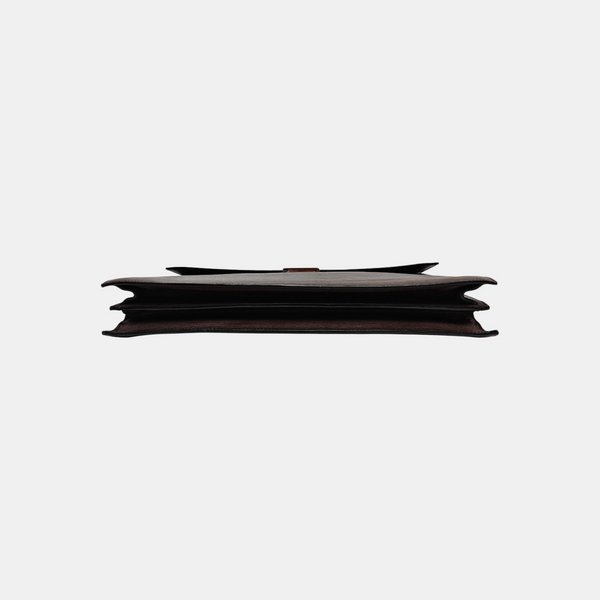 Calfskin Top Handle Bag Brown