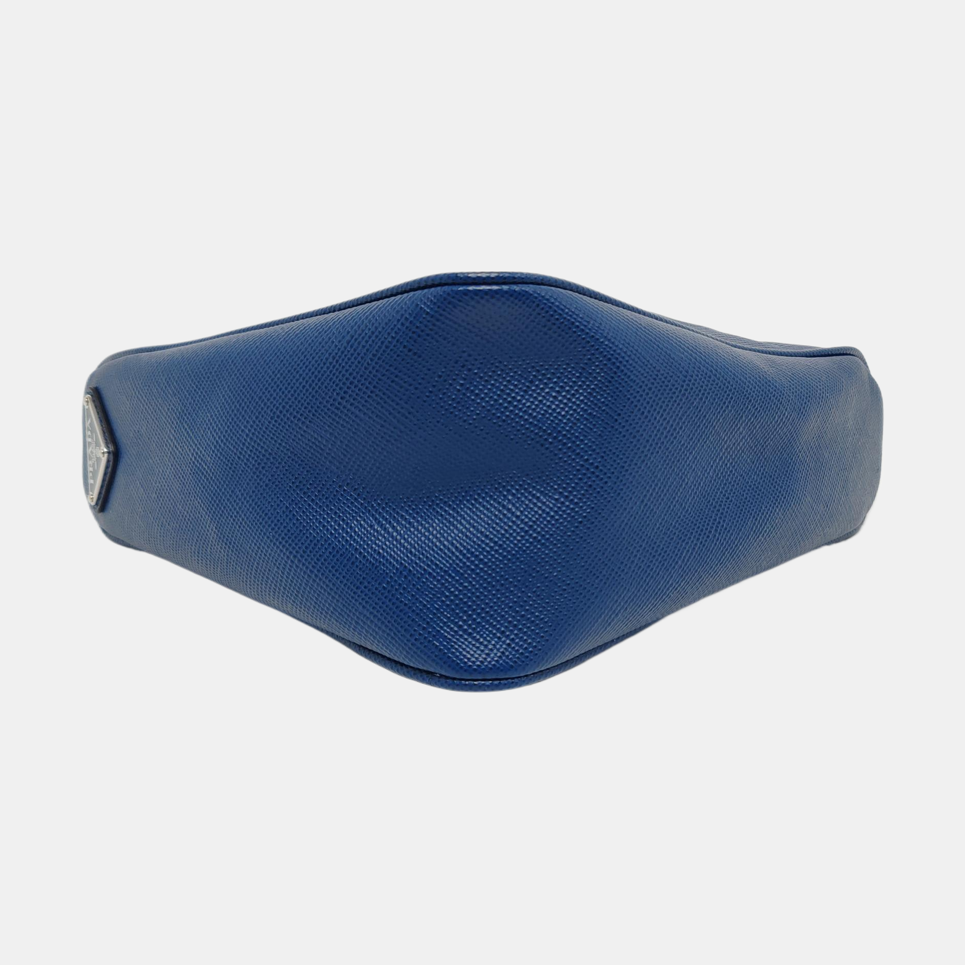 Authenticated pre-owned  Triangle Calfskin Blue - Crossbody Bag at Looply