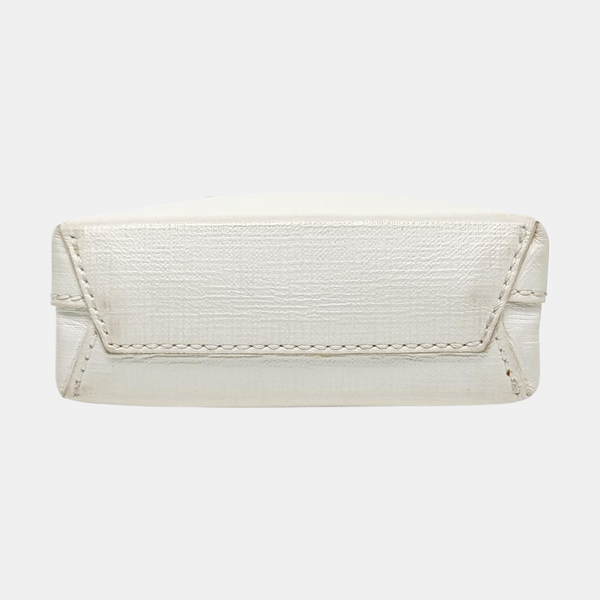 Shopping Bag Calfskin White