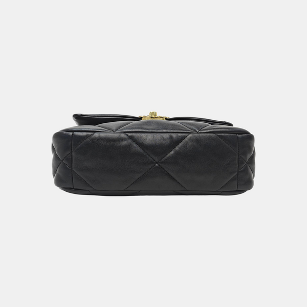 CHANEL 19 Small Quilted Lambskin Black