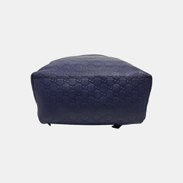 Signature Monogram Calfskin Blue