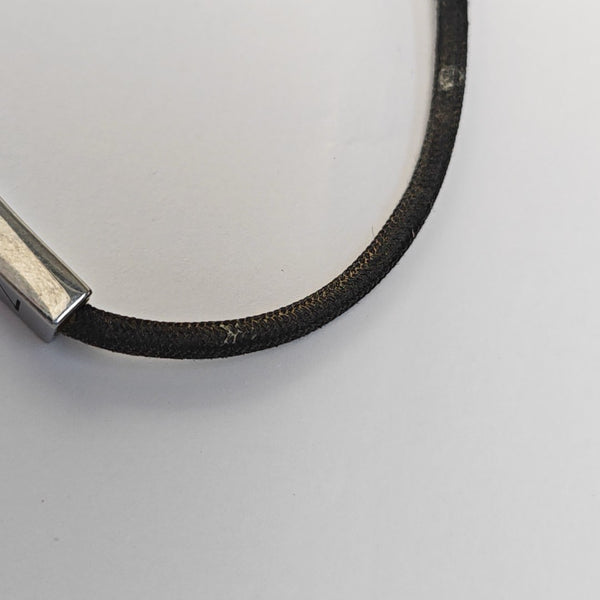 SPACE LV Fabric Gray Bangle