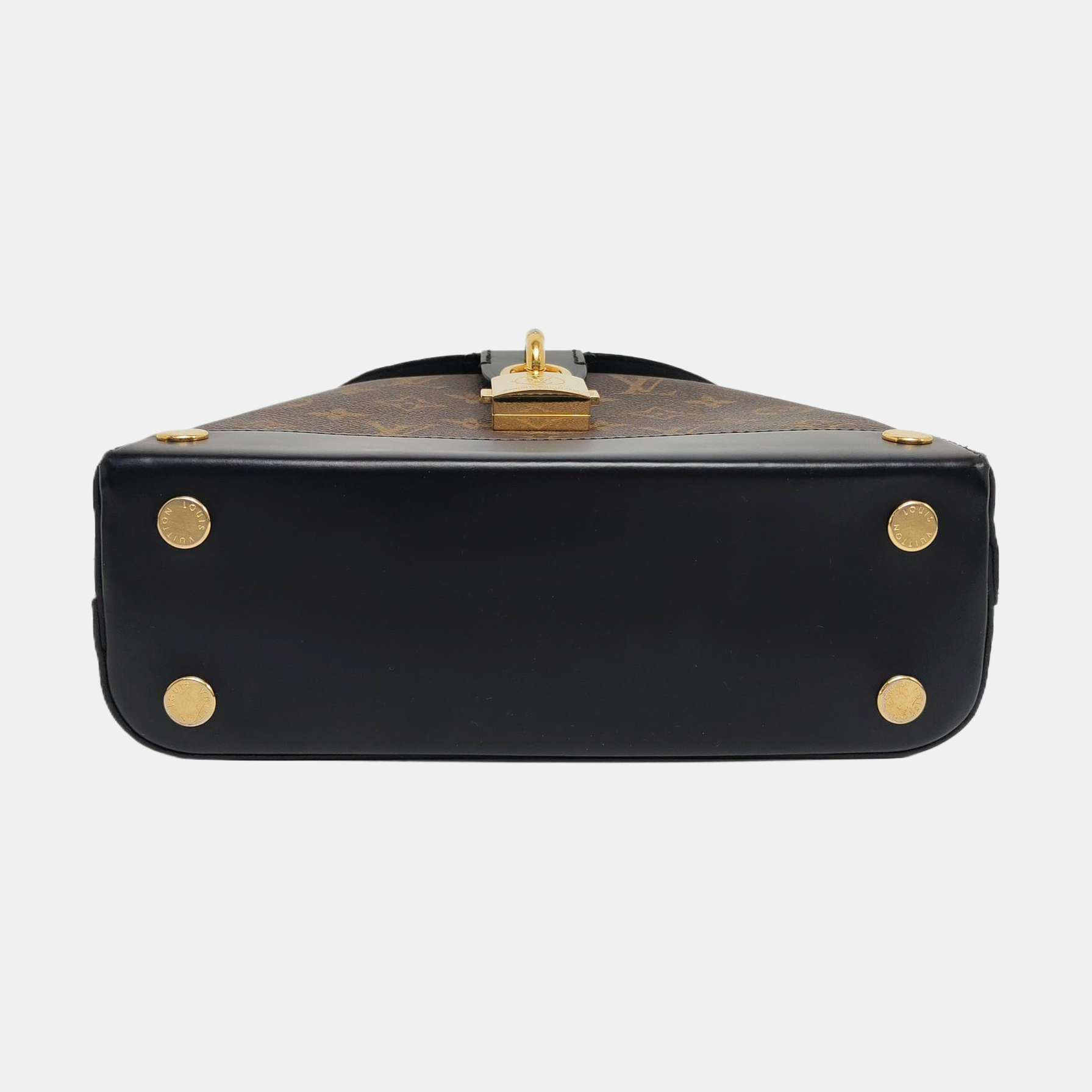 BENTO BOX Monogram Coated Canvas Brown