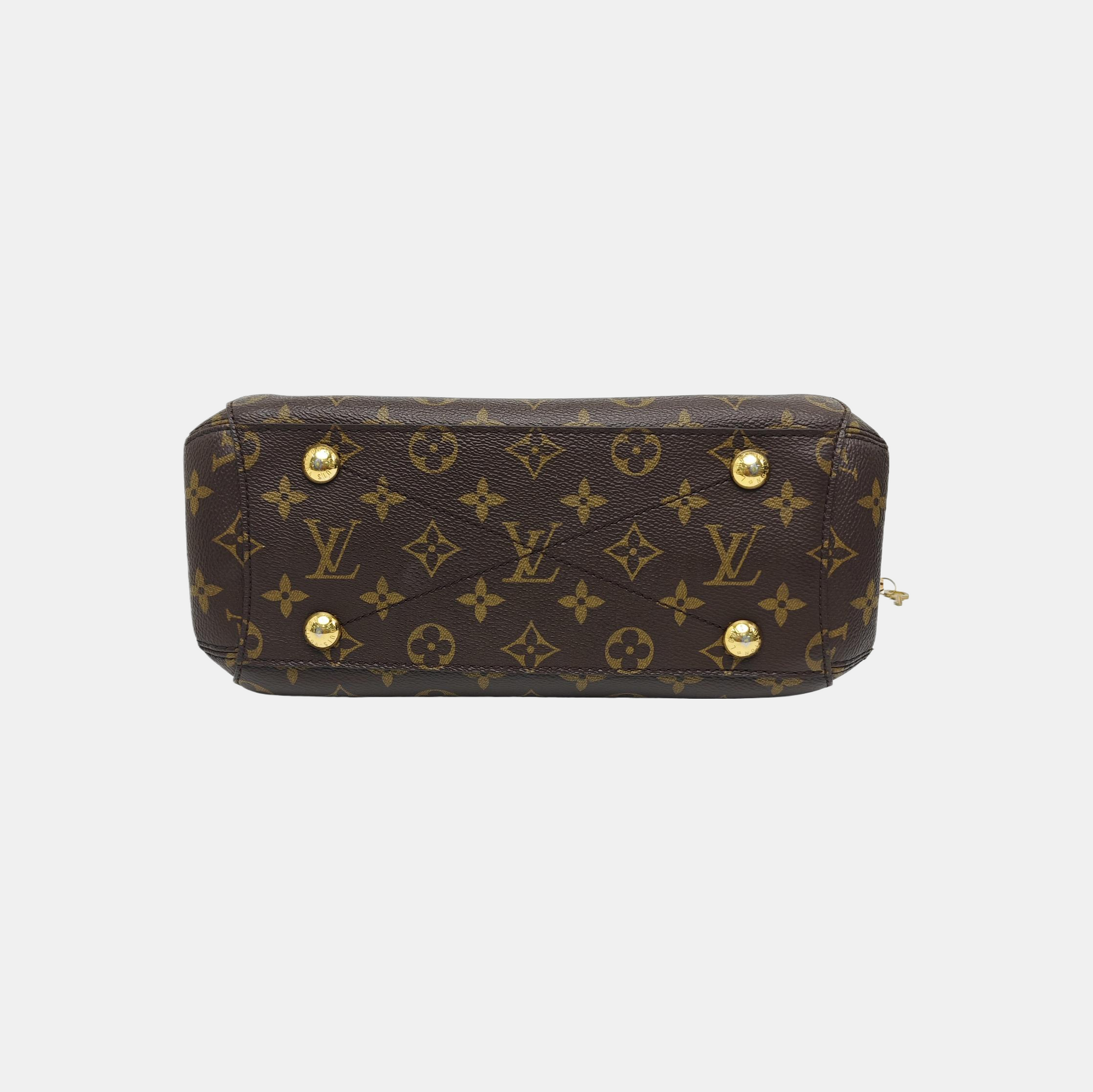 MONTAIGNE BB Monogram Coated Canvas Brown