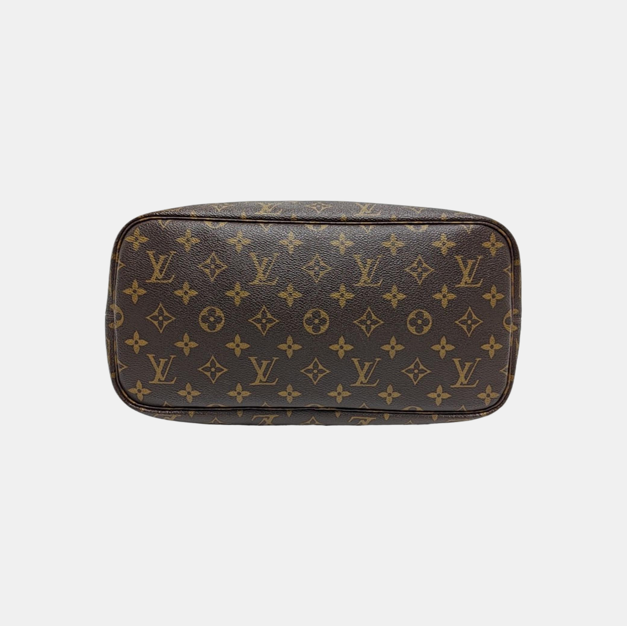 NEVERFULL MM Monogram Coated Canvas Brown