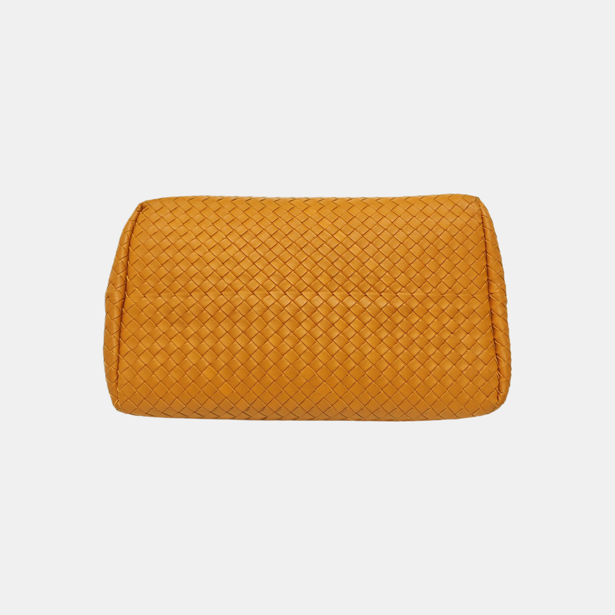 Lambskin Top Handle Bag Orange