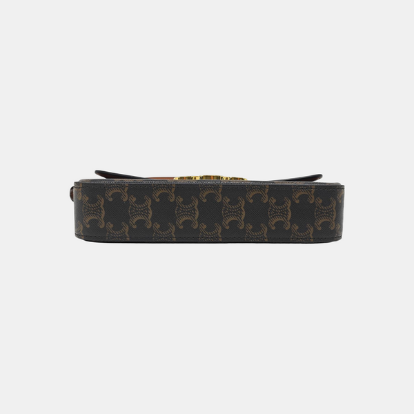 TRIOMPHE Small Coated Canvas Brown