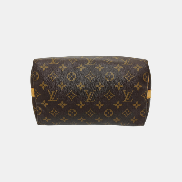 SPEEDY 25 Monogram Coated Canvas Brown