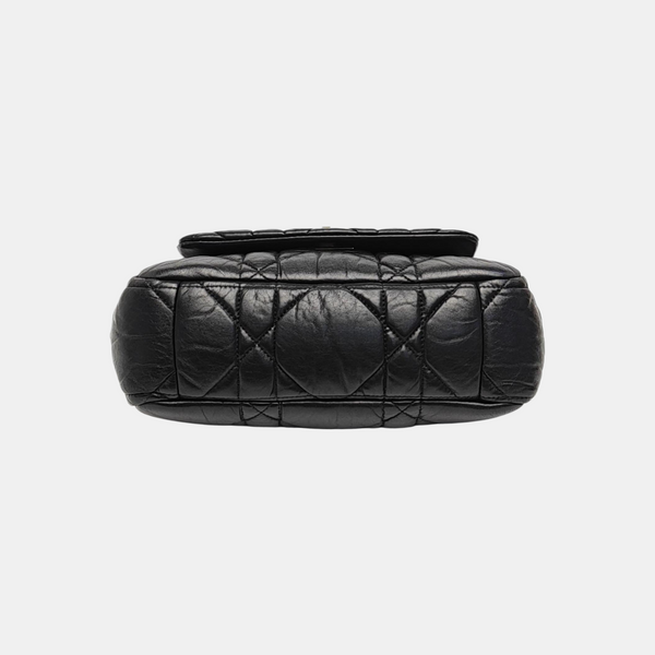 Cannage Lambskin Shoulder Bag Black