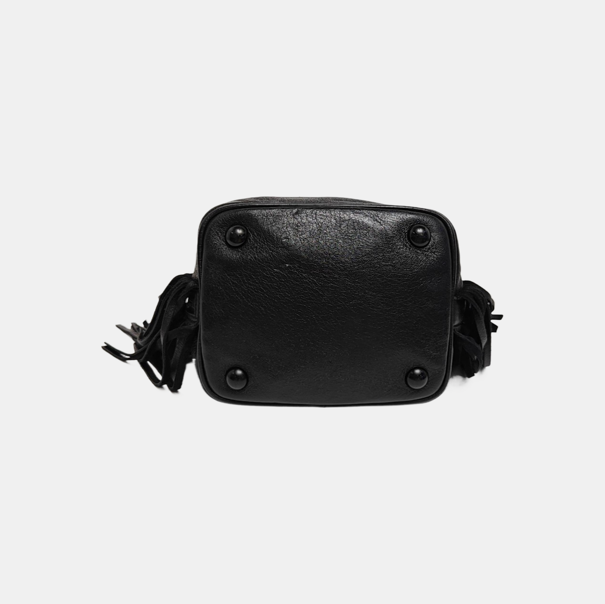 Calfskin Shoulder Bag Black