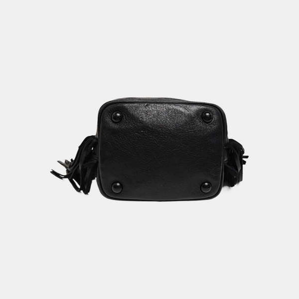 Calfskin Shoulder Bag Black