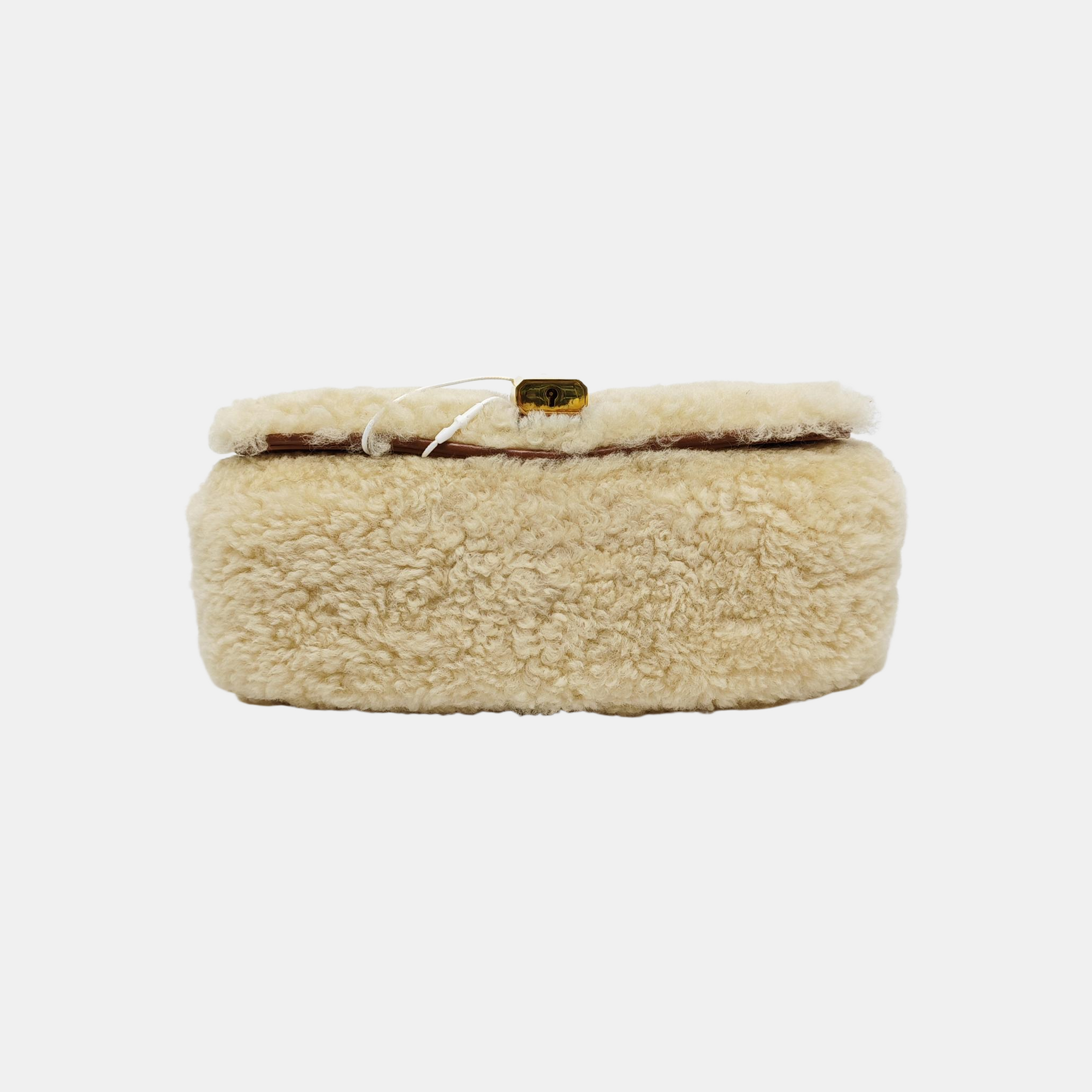 Sheepskin Shoulder Bag Small Beige