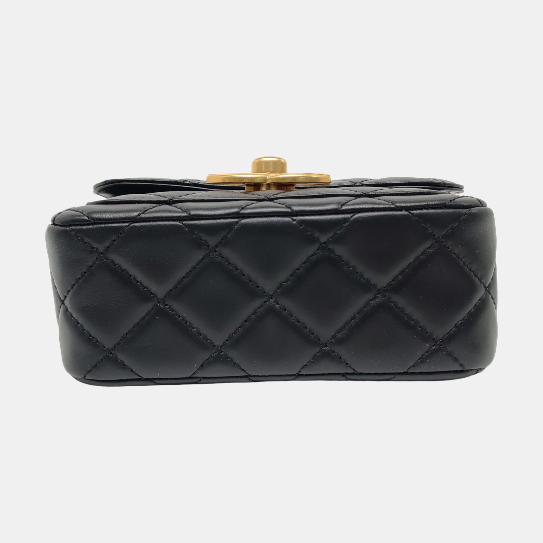 Mini Quilted Lambskin Black