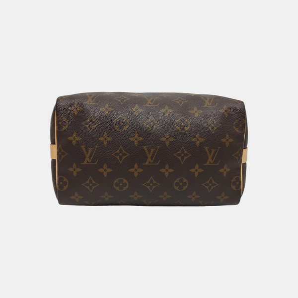 SPEEDY 25 Monogram Coated Canvas Brown