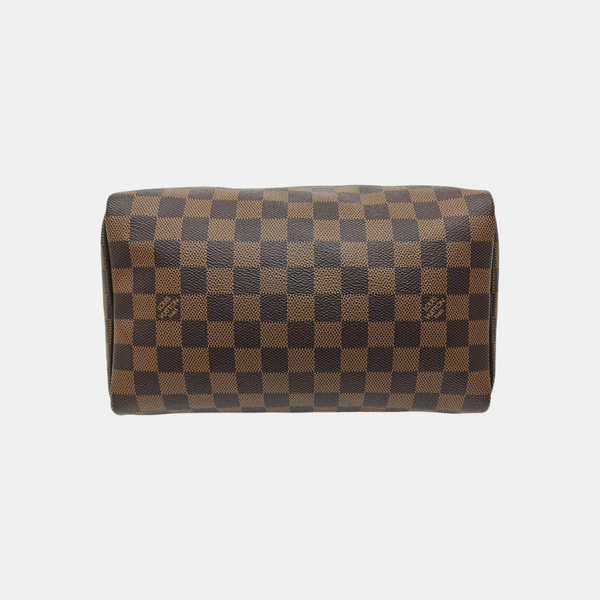 SPEEDY 25 Damier Ebene Coated Canvas Brown