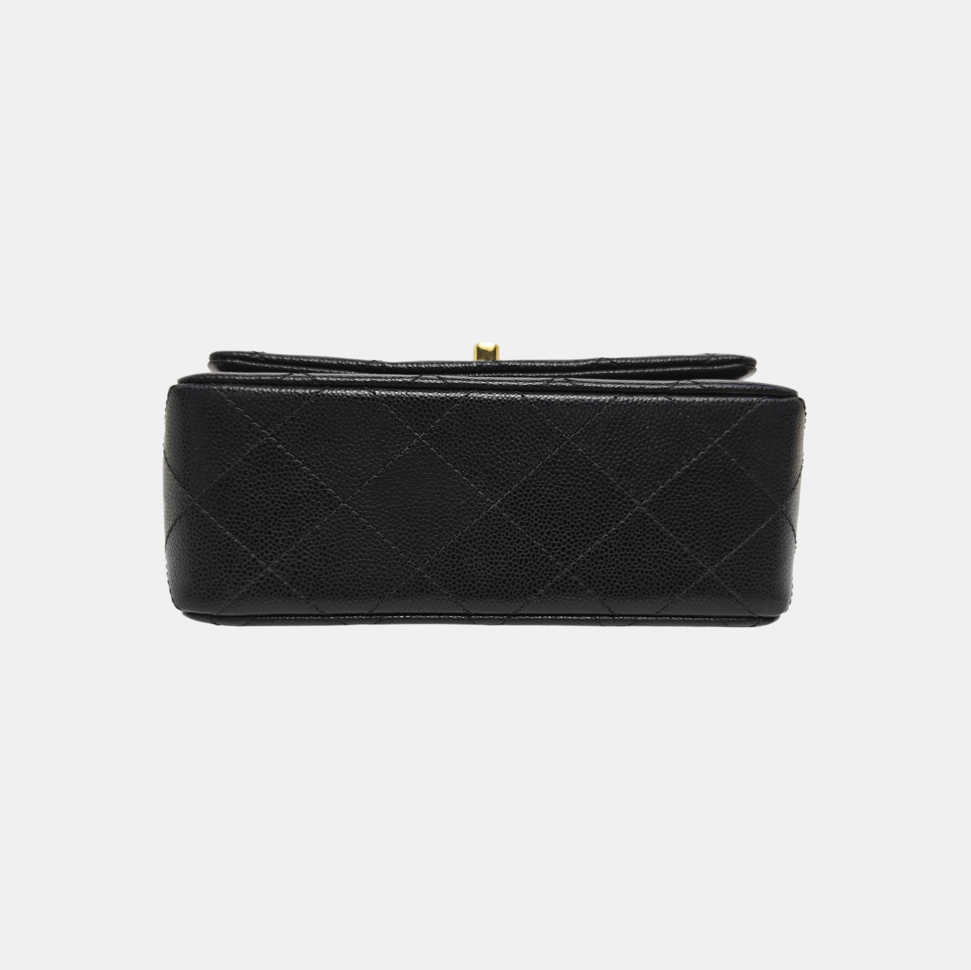 COCO HANDLE Mini Quilted Grained Calfskin Black